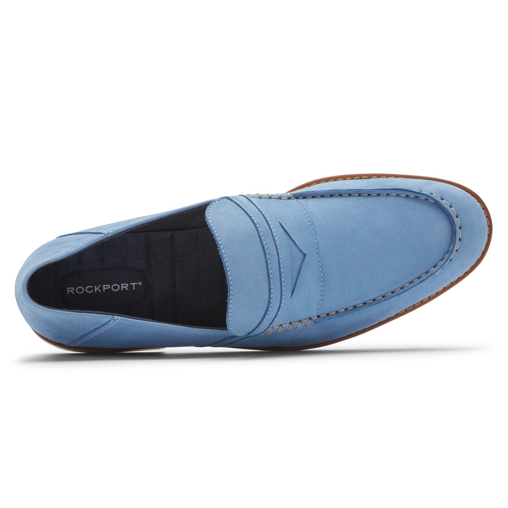 Rockport Loafers For Mens Blue - Style Purpose 3 Penny - GL2406589